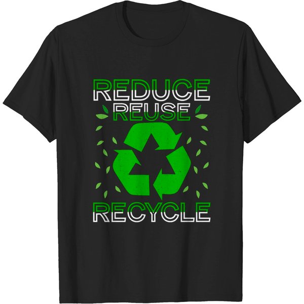 Reduce Reuse Recycle Environmental T-Shirt-image