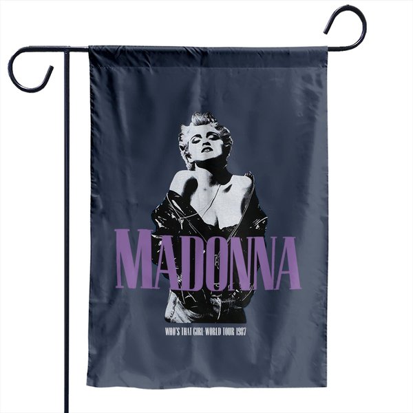 Vintage 1987 Madonna Who's That Girl Garden Flags-image