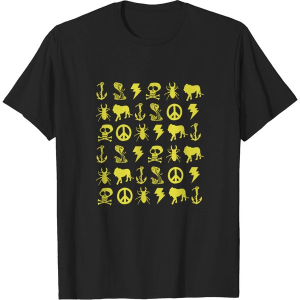 Jesse Pinkman Yellow Icons - Yellow Icons - T-Shirt-image