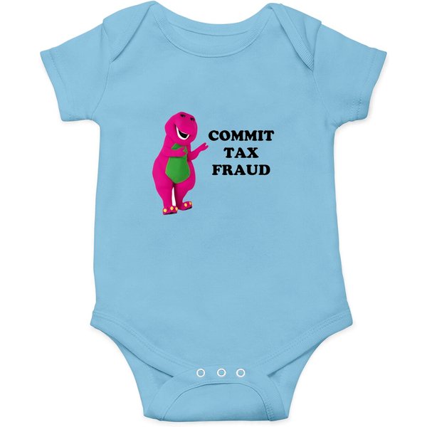 Barney Commit Tax Fraud Onesies-image