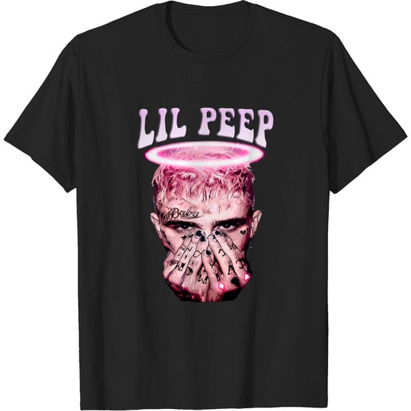 Lil Peep Rap Hip Hop Art T Shirt-image