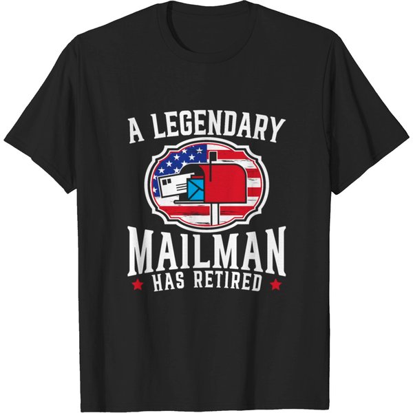 A Legendary Mailman Has Retired Usa Postal Worker T-Shirt-image