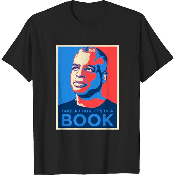Levar Burton Poster - Take A Look Its In A Book By Kelly Design Company - Levar Burton - T-Shirt-image