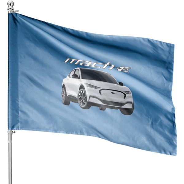 Mustang Mach-E Star White Premium Edition Edit - Mustang Mach E - House Flags-image