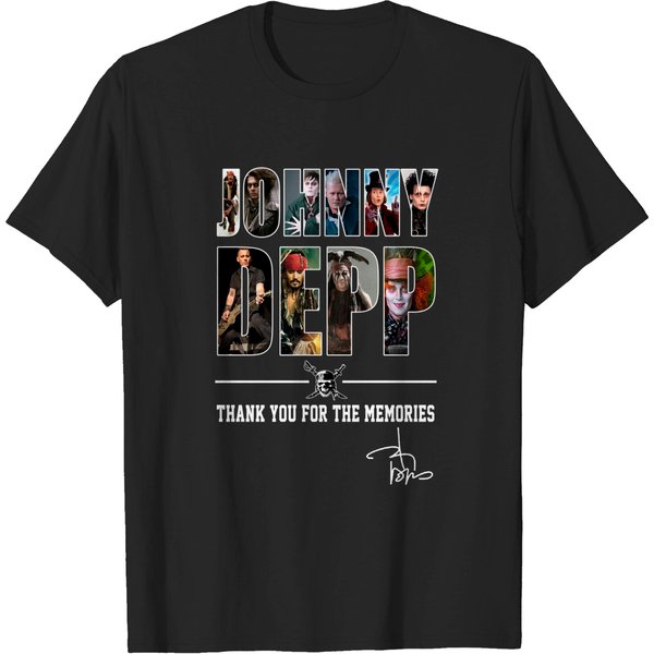 38 Years 1984- 2022 Johnny Depp Signatures Shirt-image