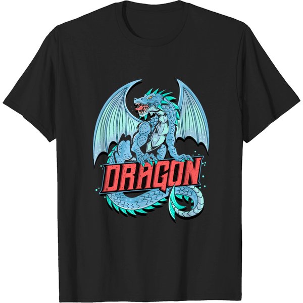 Dragon Full Body Vector - Dragon - T-Shirt-image