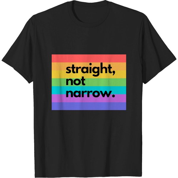 Straight Not Narrow, Pride Shirt-image