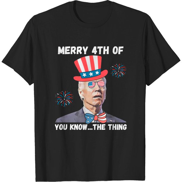 Biden Dazed Merry 4Th Of You Know The Thing Funny Fourth Of July Shirt-image