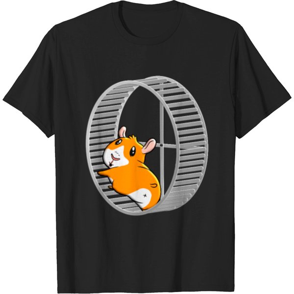 Hamster In A Hamster Wheel T-Shirt-image