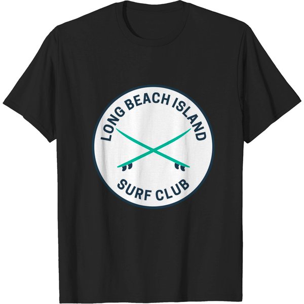 Vintage Long Beach Island Surf Club - Long Beach Island New Jersey - T-Shirt-image