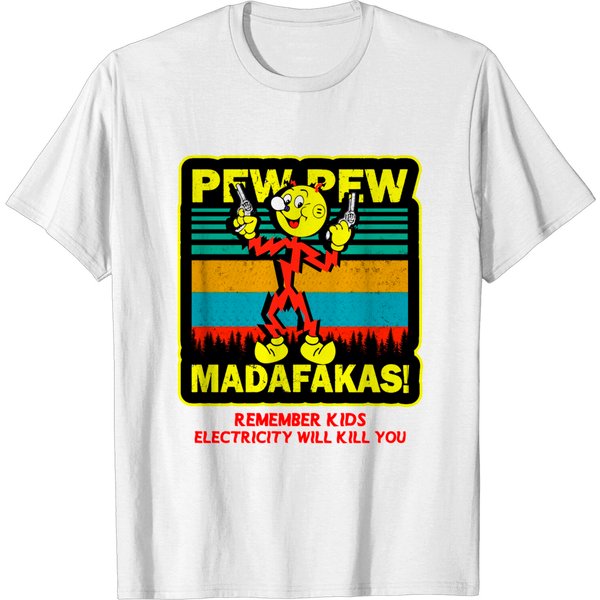 Pew Pew Reddy Kilowatt Madafakas - Reddy Kilowatt - T-Shirt-image