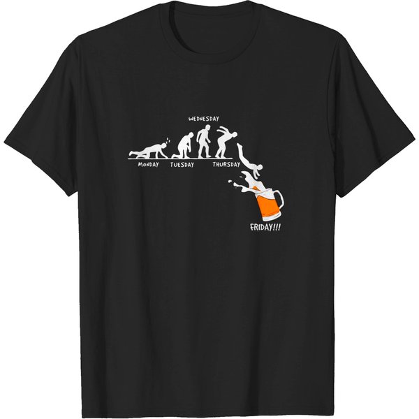 Beer Monday Tuesday Wednesday Thursday Friday - Beer Friday - T-Shirt-image