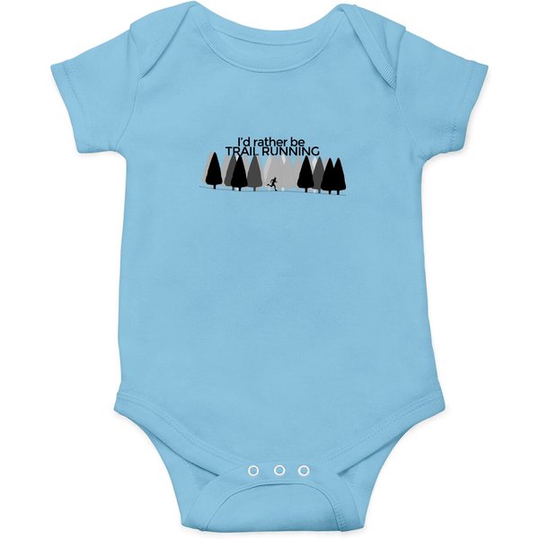 I'D Rather Be Trail Running - Trail Running - Onesies-image