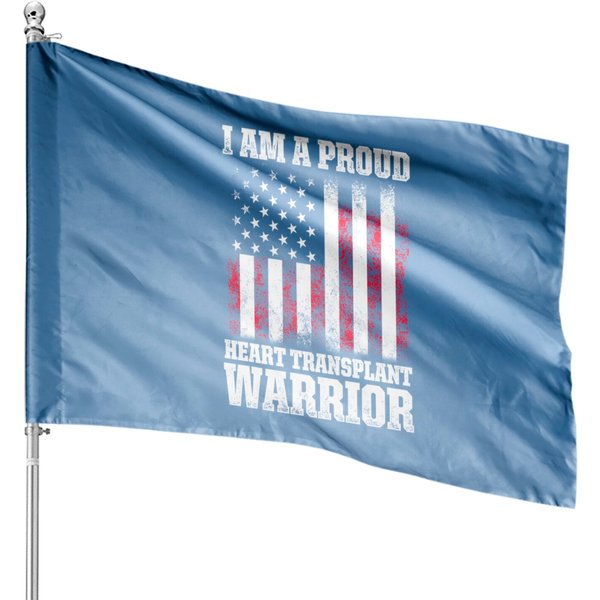 Heart Transplant Recipient Dose Surgery Survivor House Flags-image