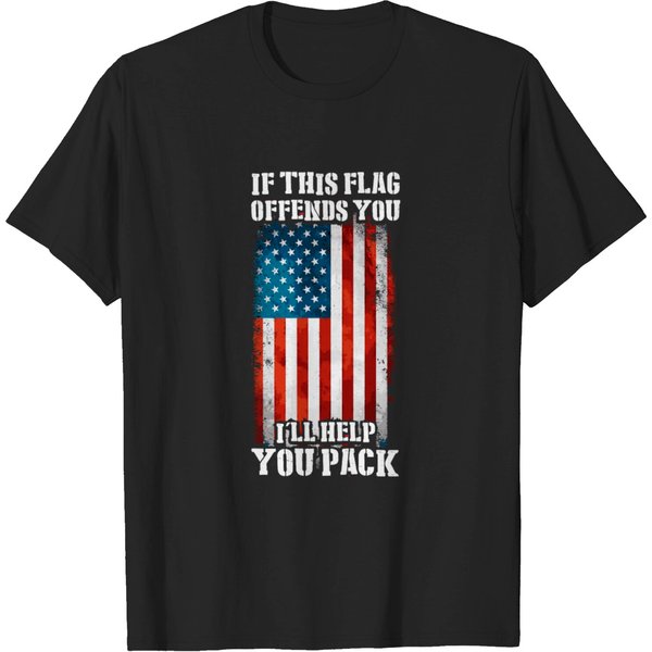 If This Flag Offends You. I'll Help You Pack! T-Shirt-image