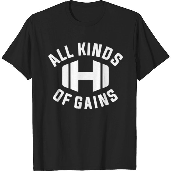 All Kinds Of Gains Logo Black T-Shirt Hodgetwins T-Shirt-image