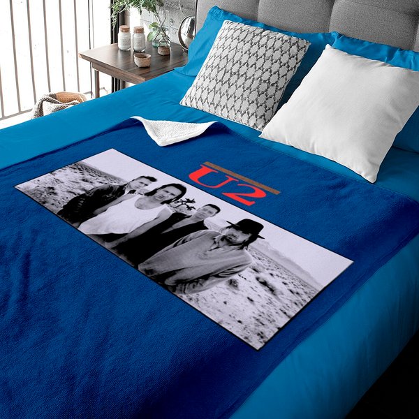 1987 U2 The Joshua Tree Tour Vintage Band Baby Blankets-image