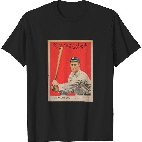 Shoeless Joe Jackson 1914 Cracker Jack Baseball Card - Shoeless Joe Jackson - T-Shirt-image