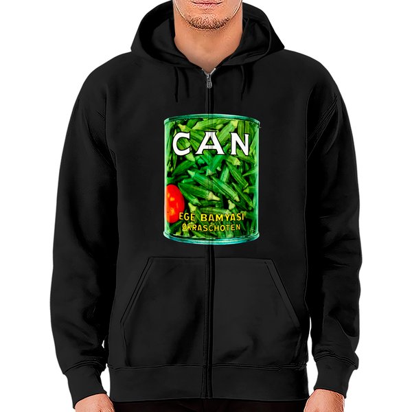 Can Band Logo Zip Hoodies
