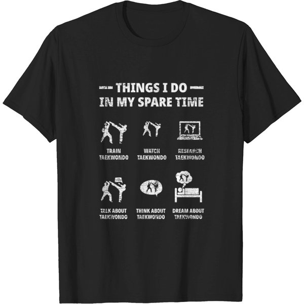 Taekwondo Leisure Hobby Sport Gift T-Shirt-image