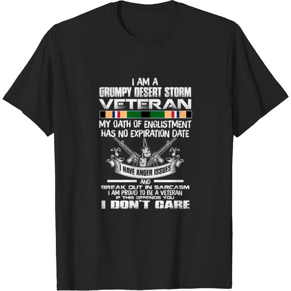 Grumpy Desert Storm Veteran T-Shirt-image