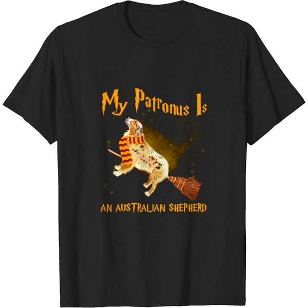 My Patronus Is Australian Shepherd Australian Shep T-Shirt-image
