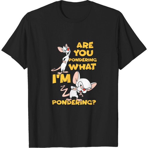 Pinky And The Brain Pondering T-Shirt-image