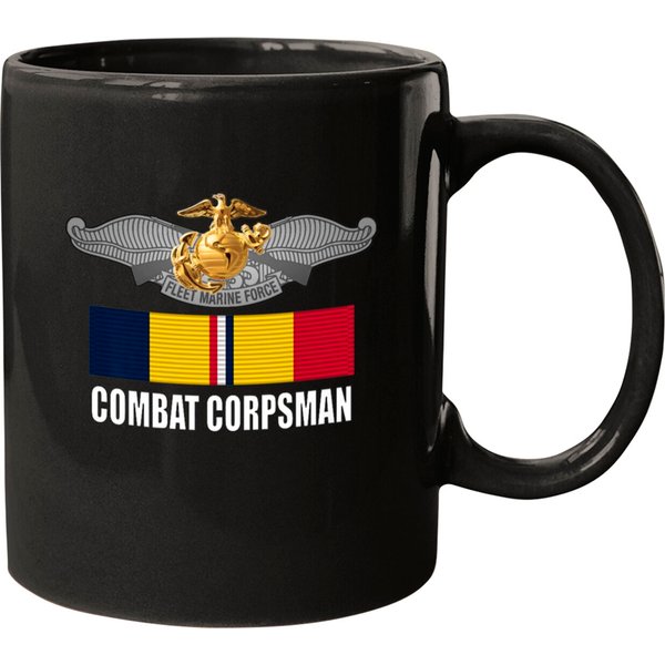 Veteran Gift-8404 Combat Corpsman Eagle Globe Anch Mugs
