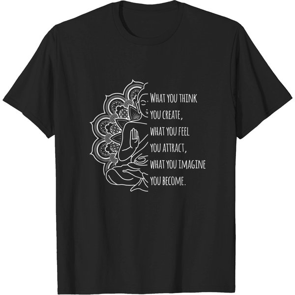 Law Of Attraction Buddha Quote T-Shirt-image