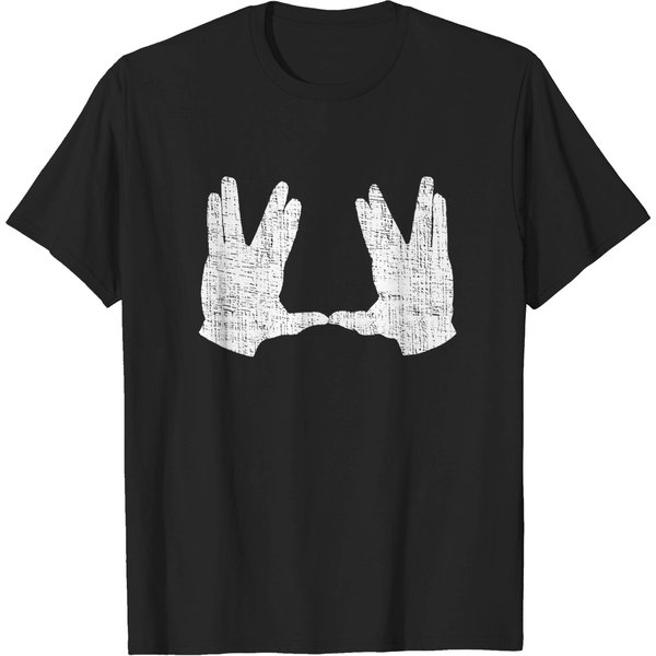 Jewish Mystic Symbol Aaronic Blessing Birkat Kohanim Hand Gesture - Aaronic Blessing - T-Shirt-image