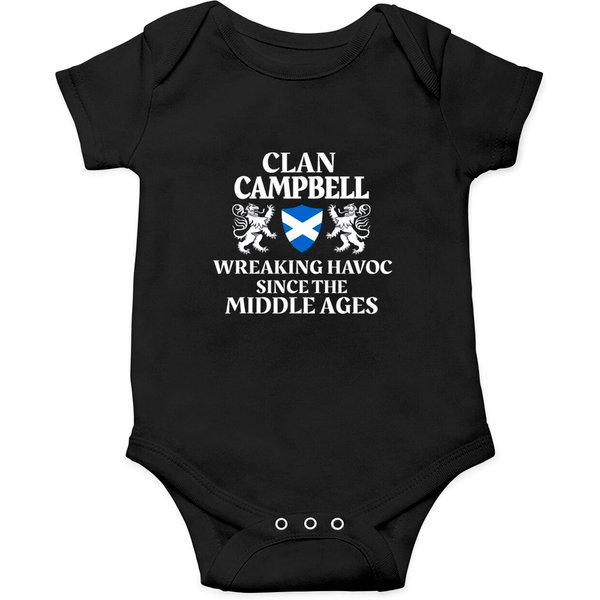 Campbell Scottish Family Clan Scotland Name Lion Onesies-image