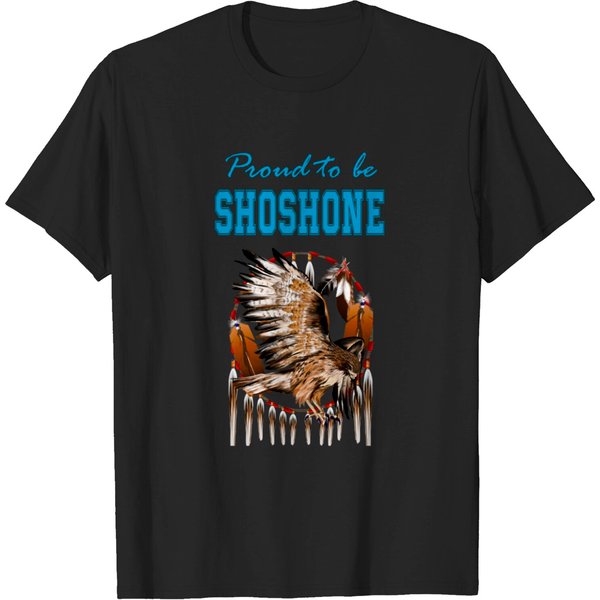 Native American Shoshone Eagle Spirit - Proud To Be Shoshone Eagle Spirit - T-Shirt-image