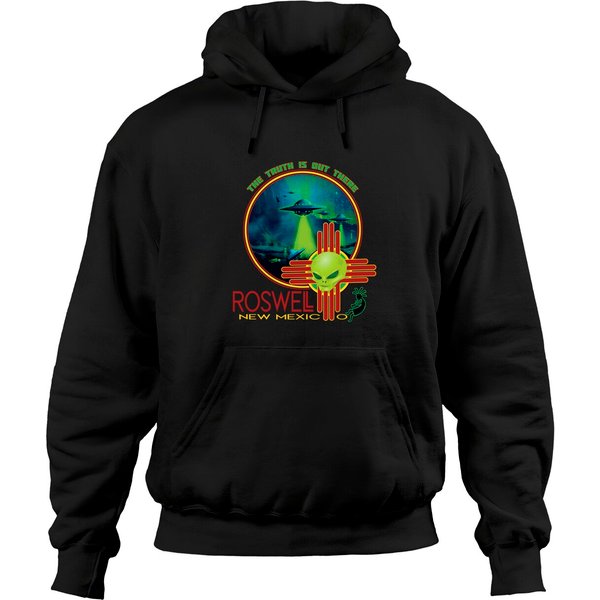 Roswell New Mexico Alien Spaceship Crash Hoodies-image