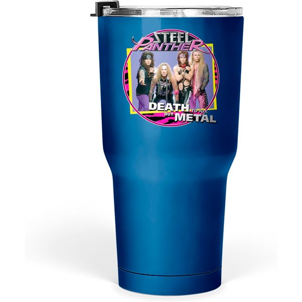Steel Panther Death To All But Metal Logo Custom Rock Band Tumblers 30 Oz-image
