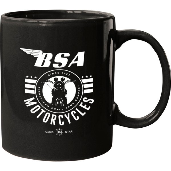 Official Bsa British Motorcycles Bike Logo Grey Si Mugs