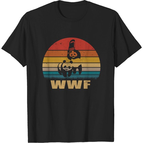 Wwf Panda Jiu-Jitsu Vintage - Jiu Jitsu - T-Shirt-image