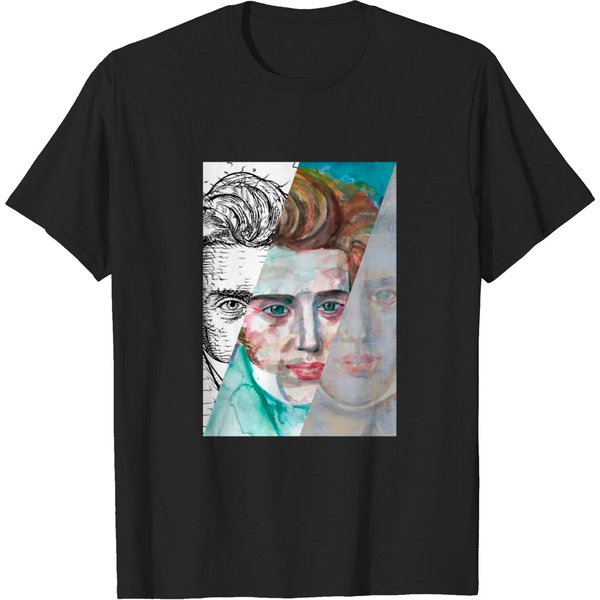 Three Times Soren Kierkegaard .1 - Kierkegaard - T-Shirt-image