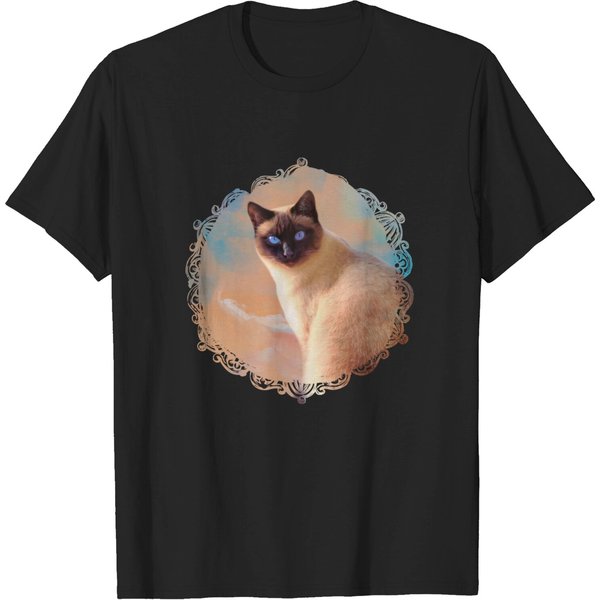 Seal Point Siamese Cat - Siamese Cat - T-Shirt-image