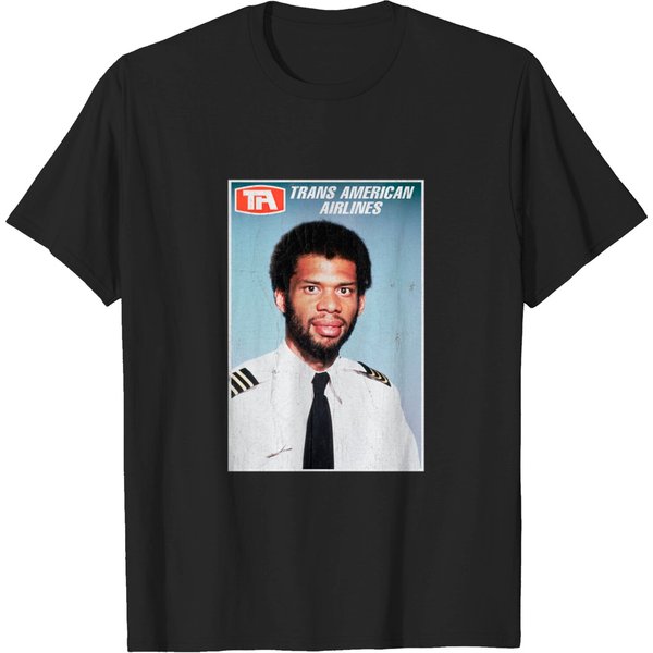 Flight Engineer Roger Murdock Trans American Airlines (Distressed) - Airplane - T-Shirt-image