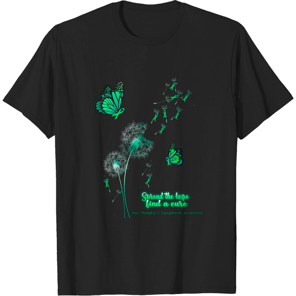 Spread The Hope Find A Cure Non-Hodgkin'S Lymphoma Awareness - Non Hodgkins Lymphoma Awareness Spread - T-Shirt-image