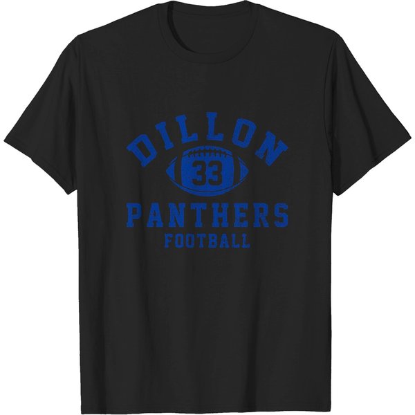 Dillon Panthers Football - #33 Tim Riggins - Vintage Logo - Dillon Panthers - T-Shirt-image
