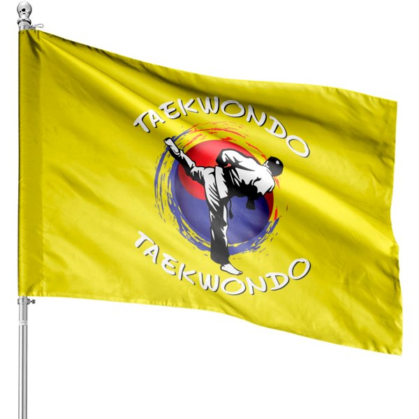 Taekwondo Martial Arts House Flags-image