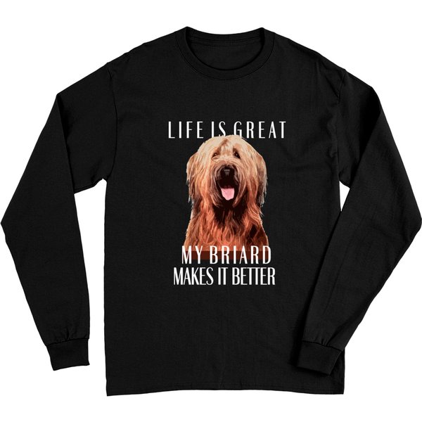 Life Is Great My Briard Gift For Dog Lover-image