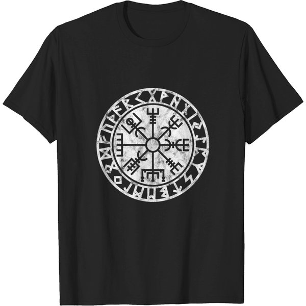 Vegvisir Iceland Compass Rune Nordic Symbol Viking T-Shirt-image