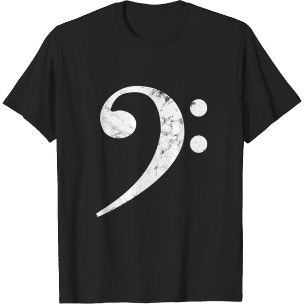 Bass Clef For Bassists And Bass Players T-Shirt-image