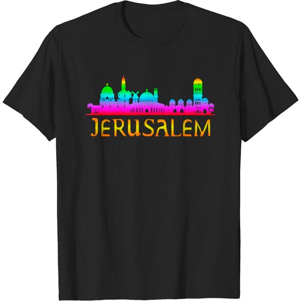 Jerusalem Skyline Silhouette Souvenir T-Shirt-image