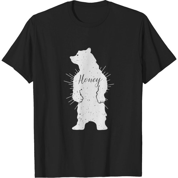 Distressed Honey Bear Funny T-Shirt-image