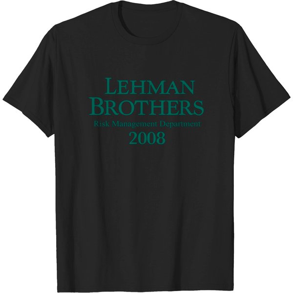 Lehman Brothers T Shirt, Risk Management Department 2008 Short Sleeve Tee-image