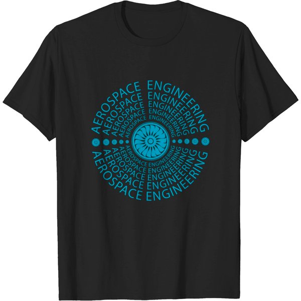 Aerospace Engineering Logo Airplane Engineer T-Shirt-image
