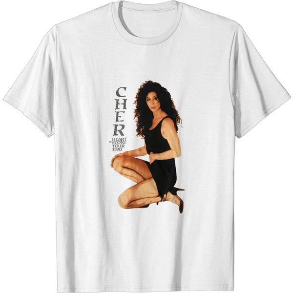 Vintage Cher 1990 Heart Of Stone Tour T-Shirt, Cher T-Shirt-image